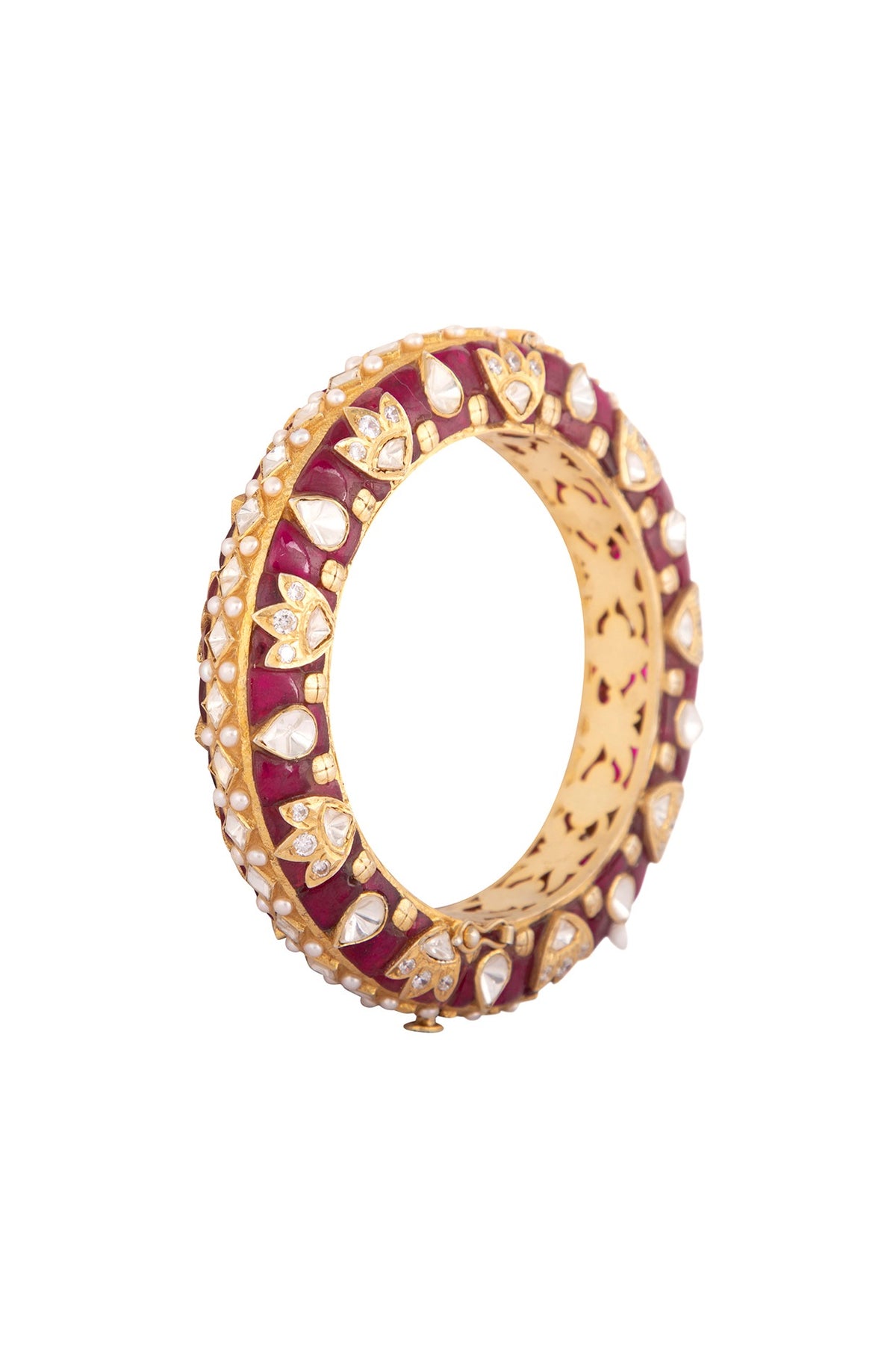Gold Plated Pearls Kada