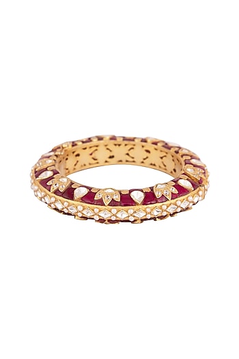 Gold Plated Pearls Kada