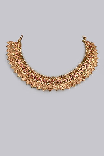 Gold Plated Necklace In Sterling Silver
