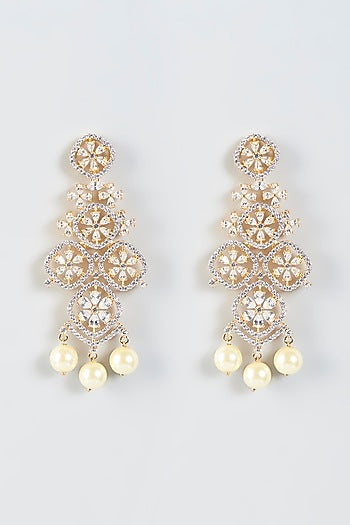 Gold Finish Zircons Necklace Set
