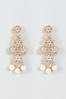 Gold Finish Zircons Necklace Set