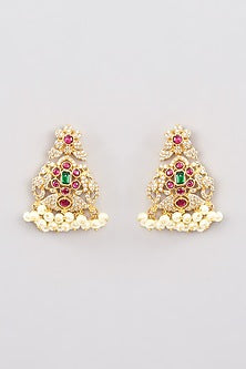 Gold Finish Zircon Mala Set