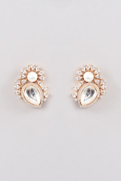 Gold Finish Zircon Necklace Set