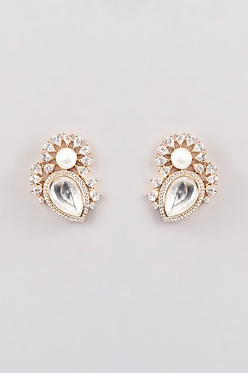 Gold Finish Zircon Necklace Set