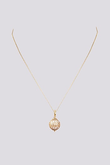 Gold Finish Pendant Necklace