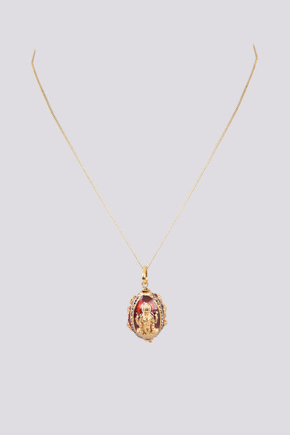 Gold Finish Pendant Necklace