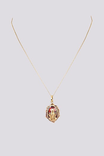 Gold Finish Pendant Necklace
