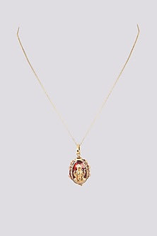 Gold Finish Pendant Necklace