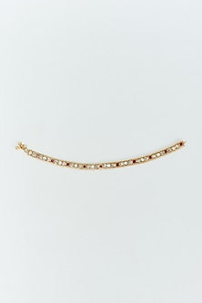 Gold Finish Kundan Polki Anklets (Set Of 2)