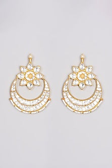 Gold Finish Kundan Polki Choker Necklace Set