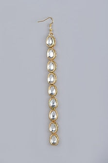 Gold Finish Kundan Polki Maang Tikka