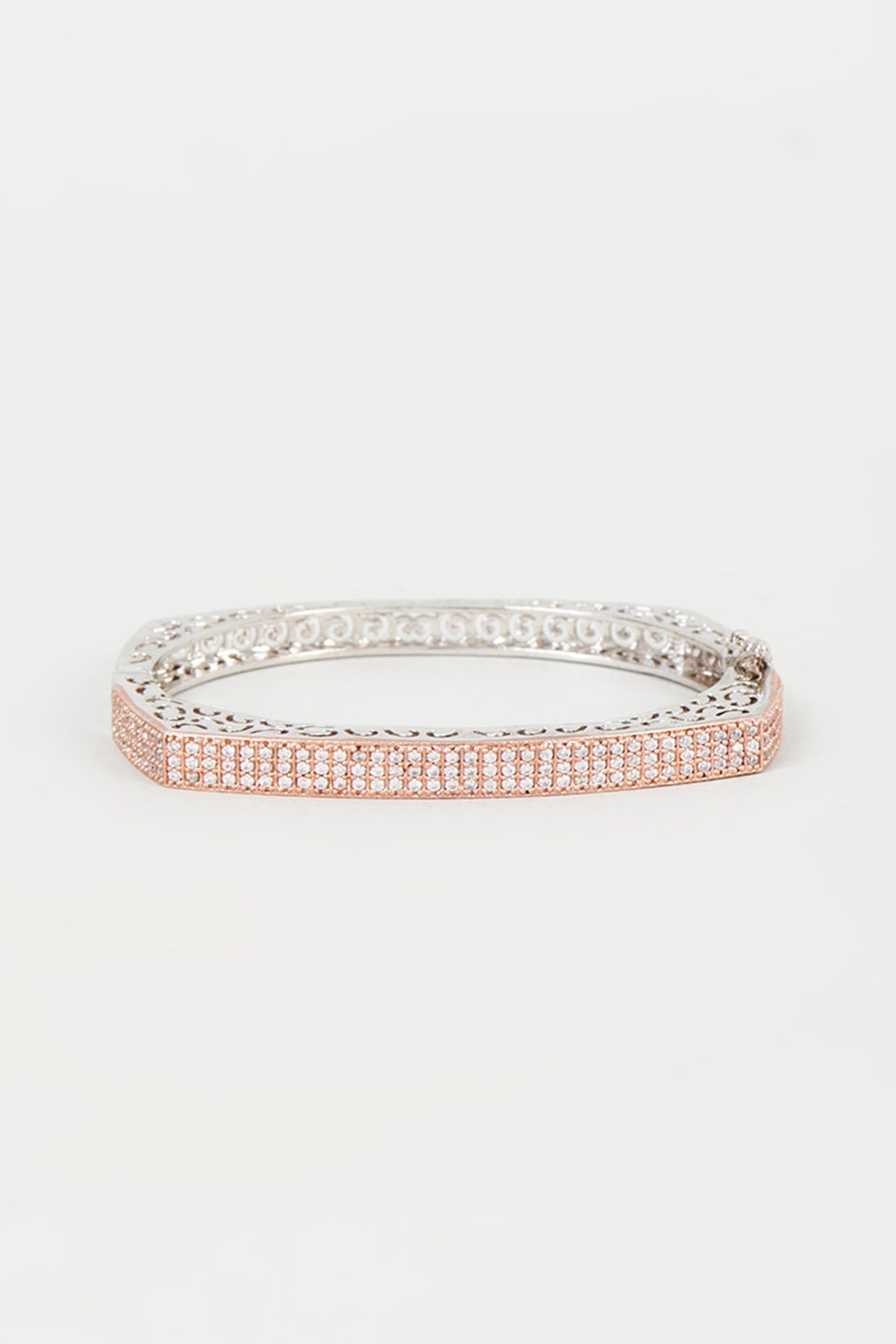 Rose Gold Finish Zircon Bracelet