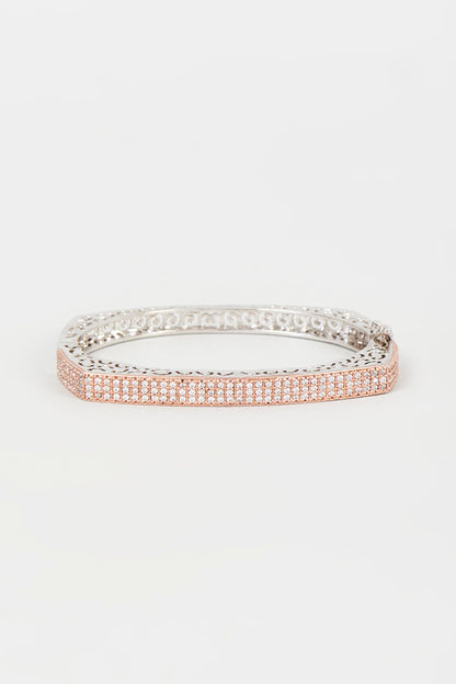 Rose Gold Finish Zircon Bracelet