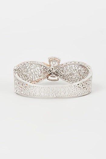 Two Tone Finish Zircon Bracelet