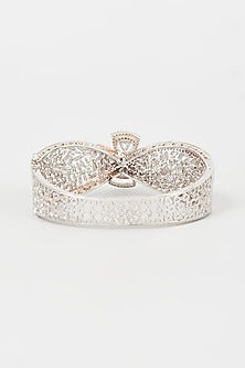 Two Tone Finish Zircon Bracelet
