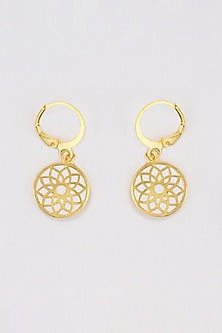 Gold Plated Nirvana Dangler Earrings