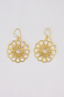 Gold Plated Jharoka Dangler Earrings