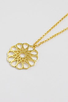 Gold Plated Jharoka Necklace