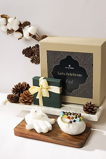 Candle Holder & Bracelet Festive Gift Hamper