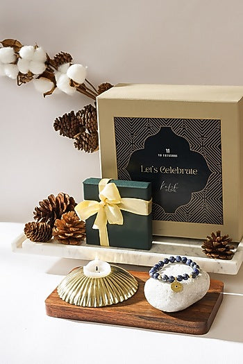 Candle Holder & Bracelet Festive Gift Hamper
