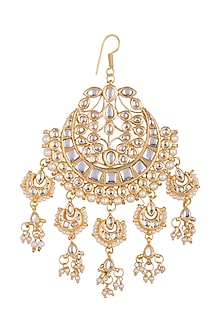 Gold Plated Chandbali Latkan Pasa