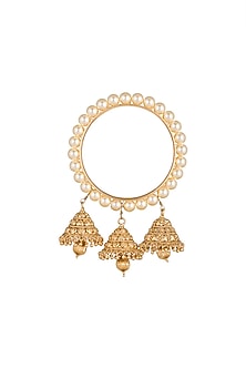 Gold Plated Pearls Bangle