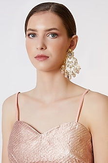 Gold Plated Chandbali Earrings