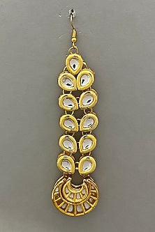 Gold Plated kundan Maang Tikka