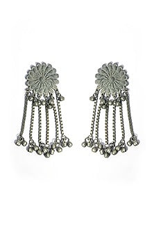 Oxidised Finish Dangler Earrings
