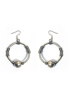 Oxidised Finish Dangler Earrings