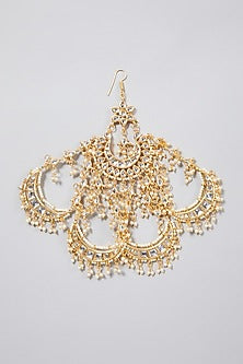 Gold Plated Pearls Chand Pasa