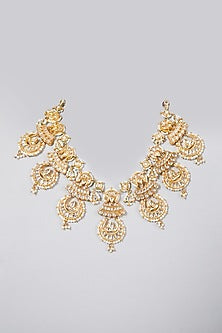 Gold Plated Pearls Choker Necklace
