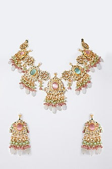 Gold Plated Choker Necklace Set