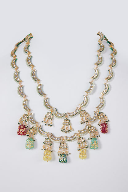 Gold Plated Meenakari Necklace