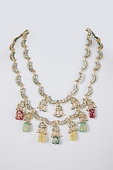 Gold Plated Meenakari Necklace