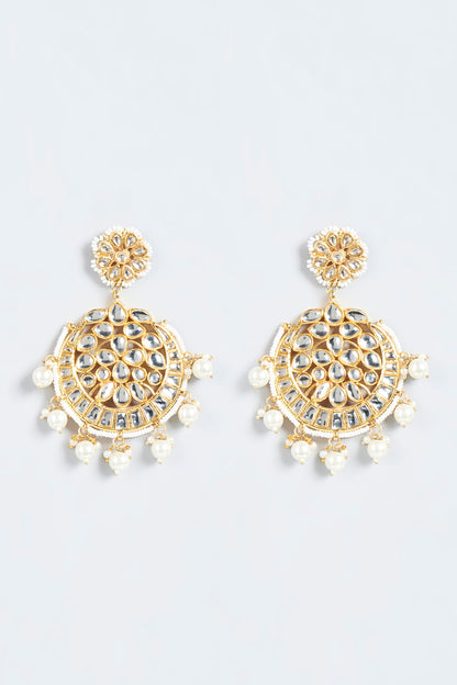 Gold Plated Pearl Earrings