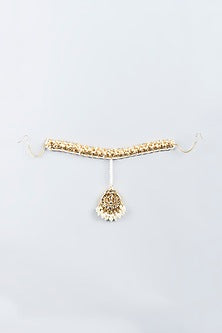 Gold Plated Kundan Polki Sheesh Patti