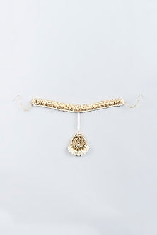 Gold Plated Kundan Polki Sheesh Patti