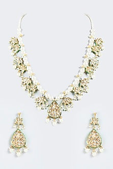 Gold Plated Meenakari Necklace Set