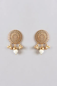 Gold Plated Pearl Motif Necklace Set