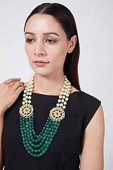 Gold Plated Meenakari Necklace