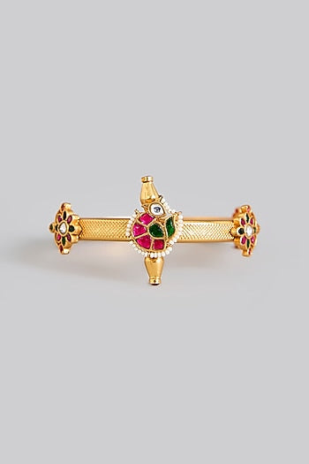 Gold Plated Kundan Polki kada
