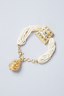 Gold Plated Pearl Bracelet