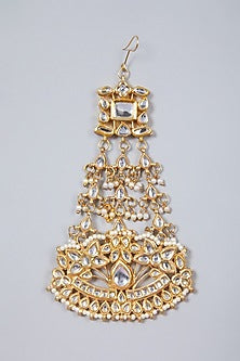 Gold Plated Kundan Polki Pasa