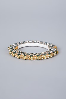 Gold Plated Pearl Bangle