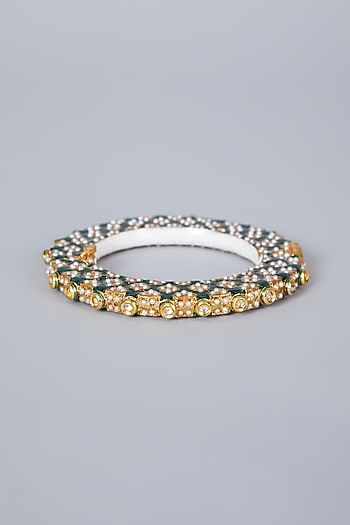 Gold Plated Pearl Bangle