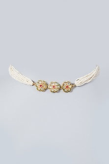Gold Plated Kundan Polki Choker Necklace Set