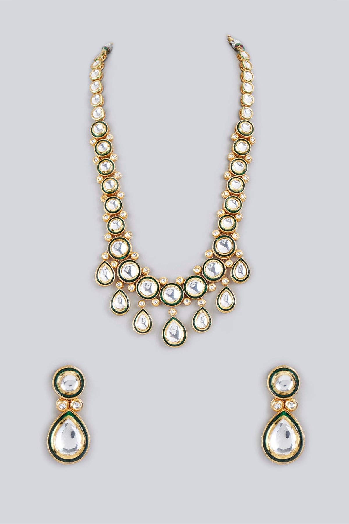 Gold Plated Meenakari Necklace Set