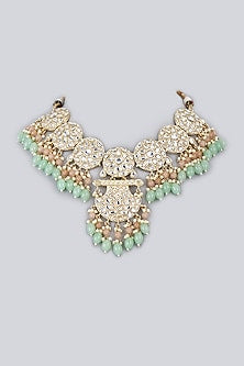 Gold Plated Kundan Polki Necklace