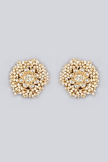 Gold Plated Pearl Earrings